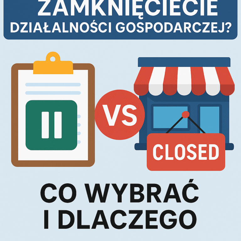 Suspension or closure of business activity- JDG? What to choose and why