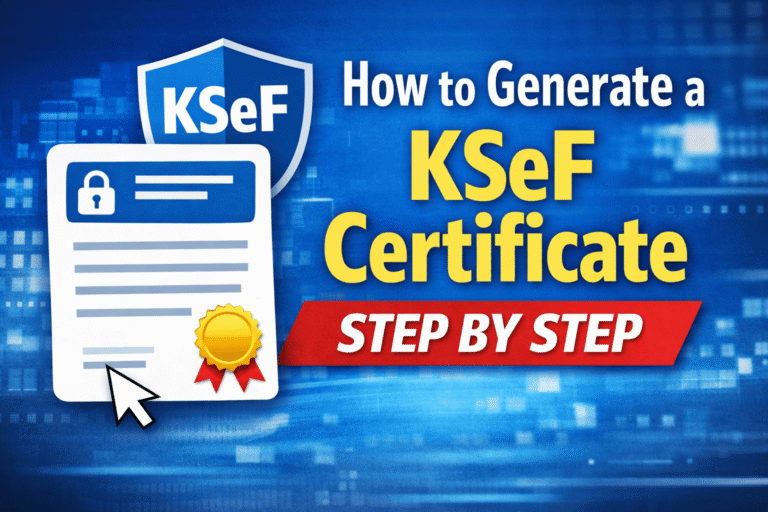 How to Generate a KSeF Certificate – Step-by-Step Guide